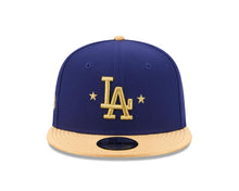 Load image into Gallery viewer, Los Angeles Dodgers New Era MLB 9FIFTY 950 Snapback Cap Hat Royal Blue Crown Gold Visor Gold Logo 2025 World Series Champions Side Patch 
