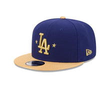 Load image into Gallery viewer, Los Angeles Dodgers New Era MLB 9FIFTY 950 Snapback Cap Hat Royal Blue Crown Gold Visor Gold Logo 2025 World Series Champions Side Patch 
