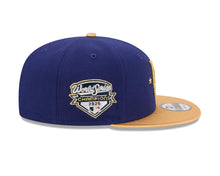 Load image into Gallery viewer, Los Angeles Dodgers New Era MLB 9FIFTY 950 Snapback Cap Hat Royal Blue Crown Gold Visor Gold Logo 2025 World Series Champions Side Patch 
