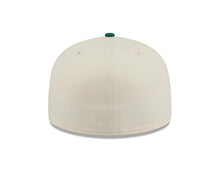 Load image into Gallery viewer, Puerto Rico New Era WBC 59FIFTY 5950 Fitted Cap Hat Cream Crown Green Visor Red/Green Logo With Rose
