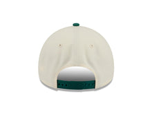 Load image into Gallery viewer, Puerto Rico New Era WBC 9FORTY 940 Adjustable A-Frame Cap Hat Cream Crown Green Visor Red/Green Logo With Rose
