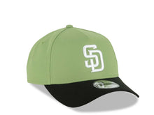 Load image into Gallery viewer, San Diego Padres New Era MLB 9FORTY 940 Adjustable A-Frame Cap Hat Matcha Green Crown Black Visor White Logo Gray UV
