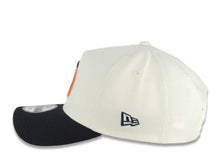 Load image into Gallery viewer, San Diego Padres New Era MLB 9FORTY 940 Adjustable A-Frame Cap Hat Chrome White Crown Navy Blue Visor Navy/Orange Logo 1998 World Series Side Patch
