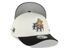 Load image into Gallery viewer, Puerto Rico New Era 9FORTY 940 Adjustable A-Frame Cap Hat Chrome White Crown Black Visor Black White Logo Frog WBC World Baseball Classic Side Patch
