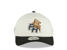 Load image into Gallery viewer, Puerto Rico New Era 9FORTY 940 Adjustable A-Frame Cap Hat Chrome White Crown Black Visor Black White Logo Frog WBC World Baseball Classic Side Patch
