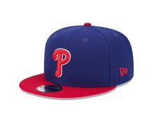 Load image into Gallery viewer, Philadelphia Phillies New Era MLB 9FIFTY 950 Snapback Cap Hat Royal Blue Crown Red Visor Red/White Logo 

