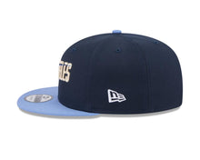 Load image into Gallery viewer, Los Angeles Dodgers New Era MLB 9FIFTY 950 Snapback Cap Hat Navy Blue Crown Sky Blue Visor White Script/Text Logo 
