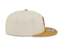 Load image into Gallery viewer, San Diego Padres New Era MLB 9FIFTY 950 Snapback Cap Hat Cream Crown Light Brown Visor Light Brown/Brown Logo (Color Pack)

