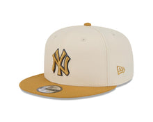 Load image into Gallery viewer, New York Yankees New Era MLB 9FIFTY 950 Snapback Cap Hat Cream Crown Light Brown Visor Light Brown/Brown Logo (Color Pack)
