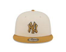 Load image into Gallery viewer, New York Yankees New Era MLB 9FIFTY 950 Snapback Cap Hat Cream Crown Light Brown Visor Light Brown/Brown Logo (Color Pack)

