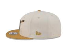 Load image into Gallery viewer, San Diego Padres New Era MLB 9FIFTY 950 Snapback Cap Hat Cream Crown Light Brown Visor Light Brown Swinging Friar Logo (Color Pack)
