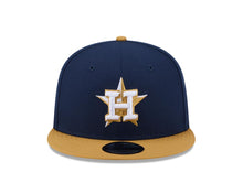 Load image into Gallery viewer, Houston Astros New Era MLB 9FIFTY 950 Snapback Cap Hat Navy Blue Crown Light Brown Visor White/Light Brown Logo
