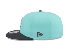 Load image into Gallery viewer, Baltimore Orioles New Era MLB 9FIFTY 950 Snapback Cap Hat Aqua Blue Crown Gray Visor White/Gray Logo 
