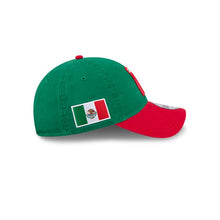 Load image into Gallery viewer, Mexico New Era WBC World Baseball Classic 9TWENTY 920 Adjustable Cap Hat Green Crown Red Visor Team Color Logo Mexico Flag Side Patch 
