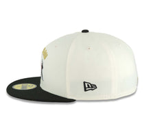 Load image into Gallery viewer, Los Angeles Dodgers New Era MLB 59FIFTY 5950 Fitted Cap Hat Cream Crown Black Visor Team Color Shohei Ohtani Logo 2024 World Series Champions Patch
