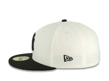 Load image into Gallery viewer, New York Yankees New Era MLB 59FIFTY 5950 Fitted Cap Hat Cream Crown Black Visor Black Logo 2024 World Series Side Patch Gray UV
