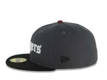 Load image into Gallery viewer, Los Angeles Dodgers New Era MLB 59FIFTY 5950 Fitted Cap Hat Dark Gray Crown Black Visor White/Gray Script Logo 2025 World Series Champions Side Patch

