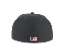Load image into Gallery viewer, Los Angeles Dodgers New Era MLB 59FIFTY 5950 Fitted Cap Hat Dark Gray Crown Black Visor White/Gray Script Logo 2025 World Series Champions Side Patch
