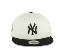 Load image into Gallery viewer, (Corduroy Crown) New York Yankees New Era MLB 9FIFTY 950 Snapback Cap Hat Cream Crown Black Visor Black Logo Aztec Calendar Side Patch Gray UV
