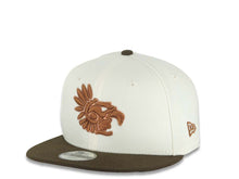 Load image into Gallery viewer, (Youth)Mexico Aztec New Era WBC World Baseball Classic 9FIFTY 950 Kid Snapback Cap Hat Cream Crown Brown Visor Brown Logo Aztec Calendar Side Patch
