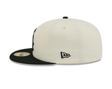 Load image into Gallery viewer, Chicago White Sox New Era MLB 59FIFTY 5950 Fitted Cap Hat Chrome White Crown Black Visor Black Logo Gray UV

