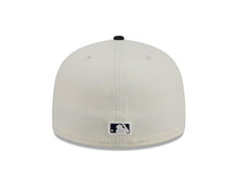 Load image into Gallery viewer, Atlanta Braves New Era MLB 59FIFTY 5950 Fitted Cap Hat Chrome White Crown Navy Blue Visor Navy Blue Logo Gray UV
