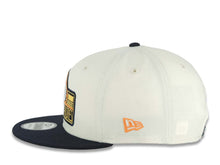 Load image into Gallery viewer, San Diego Padres New Era MLB 9FIFTY 950 Snapback Cap Hat Cream Crown Navy Blue Visor Orange/Navy Blue/White Script Logo Gray UV
