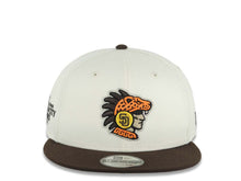 Load image into Gallery viewer, San Diego Padres New Era MLB 9FIFTY 950 Snapback Cap Hat Cream Crown Brown Visor Team Color Logo 2026 MLB World Tour Mexico City Series Side Patch
