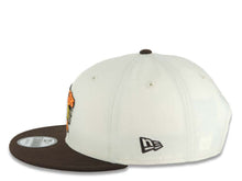 Load image into Gallery viewer, San Diego Padres New Era MLB 9FIFTY 950 Snapback Cap Hat Cream Crown Brown Visor Team Color Logo 2026 MLB World Tour Mexico City Series Side Patch
