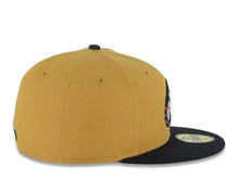 Load image into Gallery viewer, Charros de Jalisco New Era LMP 59FIFTY 5950 Fitted Cap Hat Tan Crown Navy Blue Visor Navy Blue/Tan Logo Tan UV
