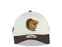 Load image into Gallery viewer, San Diego Padres New Era MLB 9FORTY 940 Adjustable A-Frame Cap Cream Crown Brown Visor Team Color Logo 2026 World Tour Mexico City Series Side Patch
