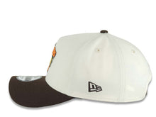 Load image into Gallery viewer, San Diego Padres New Era MLB 9FORTY 940 Adjustable A-Frame Cap Cream Crown Brown Visor Team Color Logo 2026 World Tour Mexico City Series Side Patch

