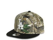 Load image into Gallery viewer, (Youth) Los Angeles Dodgers New Era MLB 9FIFTY 950 Snapback Cap Real Tree Camo Crown Black Visor Glow White/Black Logo 2025 Champions Side Patch
