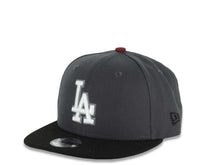 Load image into Gallery viewer, (Youth) Los Angeles Dodgers New Era MLB 9FIFTY 950 Snapback Cap Hat Dark Gray Crown Black Visor Glow White/Black Logo 2025 Champions Side Patch
