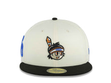 Load image into Gallery viewer, Yaquis de obregon New Era 59FIFTY 5950 Fitted Cap Hat Chrome White Crown Black Visor Orange/Black Head Logo Ciudad Obregon Side Patch Gray UV
