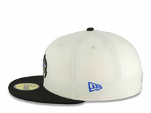 Load image into Gallery viewer, Yaquis de obregon New Era 59FIFTY 5950 Fitted Cap Hat Chrome White Crown Black Visor Orange/Black Head Logo Ciudad Obregon Side Patch Gray UV
