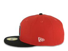 Load image into Gallery viewer, San Diego Padres New Era MLB 59FIFTY 5950 Fitted Cap Hat Red Crown Black Visor Red/Black/White Logo 1998 World Series Side Patch Gray UV

