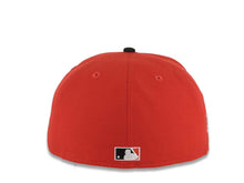 Load image into Gallery viewer, San Diego Padres New Era MLB 59FIFTY 5950 Fitted Cap Hat Red Crown Black Visor Red/Black/White Logo 1998 World Series Side Patch Gray UV
