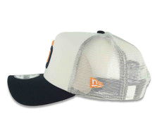 Load image into Gallery viewer, San Diego Padres New Era MLB 9FORTY 940 Adjustable A-Frame Mesh Trucker Cap Hat Cream Crown Navy Blue Visor Orange/Navy Blue Logo (2026 City Connect)

