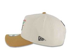 Load image into Gallery viewer, San Diego Padres New Era MLB 9FORTY 940 Adjustable A-Frame Cap Hat Stone Crown Light Brown Visor Black Logo With Rose 20 Years Petcopark Side Patch
