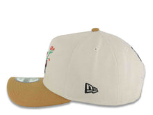 Load image into Gallery viewer, Los Angeles Dodgers New Era MLB 9FORTY 940 Adjustable A-Frame Cap Stone Crown Light Brown Visor Black Rose Logo 2025 World Series Lantern Side Patch

