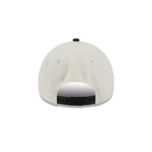 Load image into Gallery viewer, New York Mets New Era MLB 9FORTY 940 Adjustable A-Frame Cap Hat Chrome White Crown Black Visor Black Upside Down Logo 50th Anniversary Side Patch
