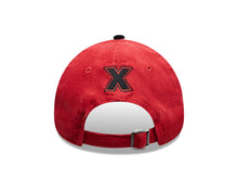 Load image into Gallery viewer, (Corduroy) Xolos de Tijuana New Era Liga MX 9FORTY 940 Adjustable A-Frame Cap Hat Red Crown Black Visor Black 2007 X Logo 2007 Club Tijuana Side Patch
