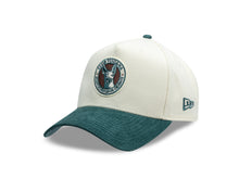 Load image into Gallery viewer, (Corduroy Visor) Xolos de Tijuana New Era Liga MX 9FORTY 940 Adjustable A-Frame Cap Cream Crown Teal Visor Teal/Maroon Logo Club Tijuana Side Patch

