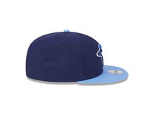 Load image into Gallery viewer, (Youth) Toronto Blue Jays New Era MLB 9FIFTY 950 Snapback Cap Hat Navy Blue Crown Sky Blue Visor Team Color Logo Gray UV
