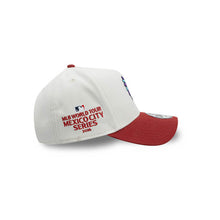 Load image into Gallery viewer, Arizona Diamondbacks New Era MLB 9FORTY 940 Adjustable A-Frame Cap Cream Crown Maroon Visor Team Logo 2026 World Tour Mexico City Series Side Patch
