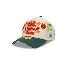 Load image into Gallery viewer, Mexico New Era 9FORTY 940 Adjustable A-Frame Cap Hat Cream Crown Dark Green Visor Red/White/Yellow Logo (Latin Heritage)
