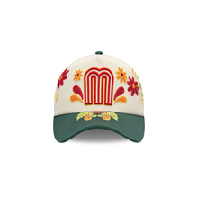 Load image into Gallery viewer, Mexico New Era 9FORTY 940 Adjustable A-Frame Cap Hat Cream Crown Dark Green Visor Red/White/Yellow Logo (Latin Heritage)

