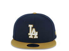 Load image into Gallery viewer, Los Angeles Dodgers New Era MLB 9FIFTY 950 Snapback Cap Hat Navy Blue Crown Wheat Visor White/Wheat Logo Gray UV (Color Pack)
