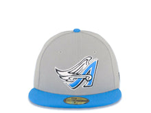 Load image into Gallery viewer, Los Angeles Anaheim Angels New Era MLB 59FIFTY 5950 Fitted Cap Hat Gray Crown Cardinal Blue Visor Cardinal Blue/White Logo with Wings

